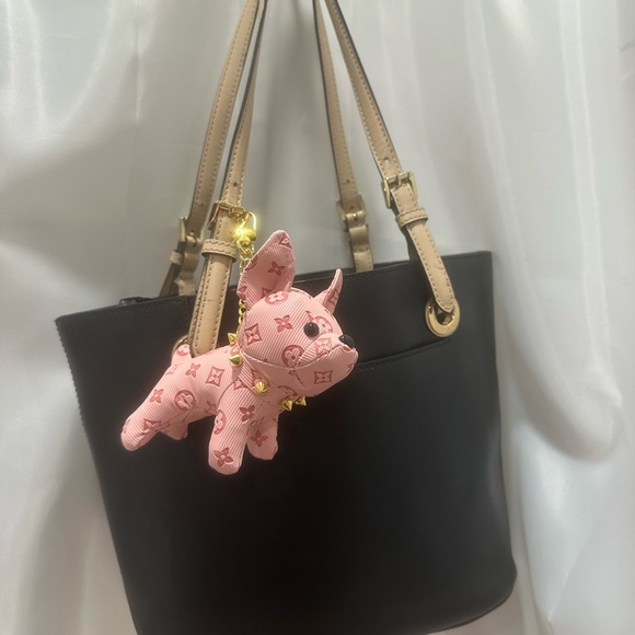 Light Pink French bulldog, purse, charm NWT - Picture 2 of 7